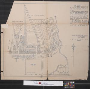 Map showing T. C. Campbell's Re-Plat of College Drive Addition to the City of Abilene, Taylor County, Texas