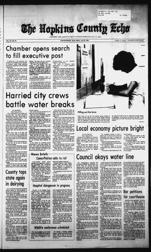 The Hopkins County Echo (Sulphur Springs, Tex.), Vol. 105, No. 39, Ed. 1 Friday, July 25, 1980