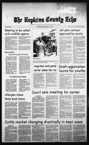 The Hopkins County Echo (Sulphur Springs, Tex.), Vol. 105, No. 35, Ed. 1 Friday, July 18, 1980