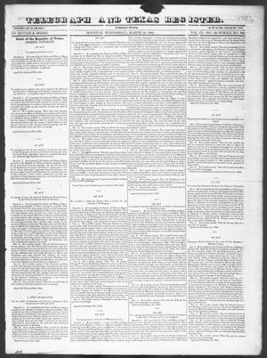 Telegraph and Texas Register (Houston, Tex.), Vol. 9, No. 13, Ed. 1, Wednesday, March 13, 1844