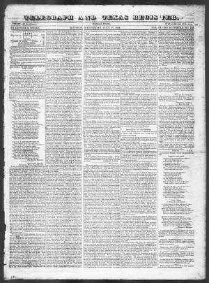 Telegraph and Texas Register (Houston, Tex.), Vol. 9, No. 31, Ed. 1, Wednesday, July 17, 1844