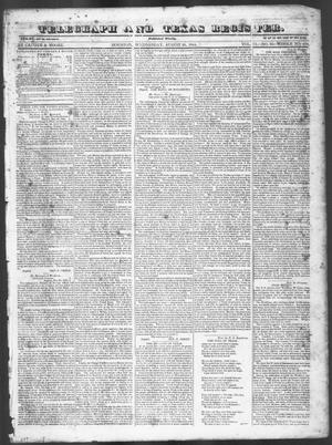 Telegraph and Texas Register (Houston, Tex.), Vol. 9, No. 35, Ed. 1, Wednesday, August 21, 1844