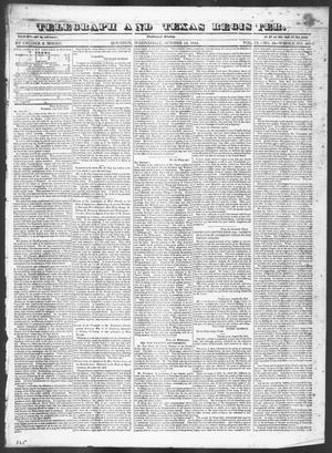 Telegraph and Texas Register (Houston, Tex.), Vol. 9, No. 42, Ed. 1, Wednesday, October 16, 1844