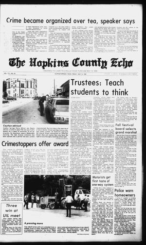 The Hopkins County Echo (Sulphur Springs, Tex.), Vol. 112, No. 20, Ed. 1 Friday, May 15, 1987