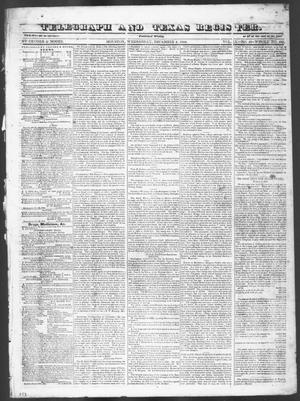 Primary view of Telegraph and Texas Register (Houston, Tex.), Vol. 9, No. 49, Ed. 1, Wednesday, December 4, 1844
