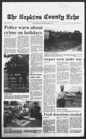 The Hopkins County Echo (Sulphur Springs, Tex.), Vol. 114, No. 48, Ed. 1 Friday, December 1, 1989
