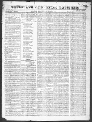 Telegraph and Texas Register (Houston, Tex.), Vol. 10, No. 5, Ed. 1, Wednesday, January 29, 1845