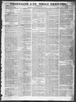 Primary view of object titled 'Telegraph and Texas Register(Houston, Tex.), Vol. 10, No. 19, Ed. 1, Wednesday, May 7, 1845'.