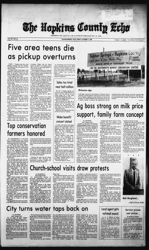 The Hopkins County Echo (Sulphur Springs, Tex.), Vol. 105, No. 42, Ed. 1 Friday, October 17, 1980