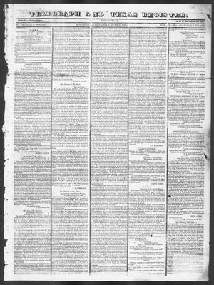 Primary view of object titled 'Telegraph and Texas Register (Houston, Tex.), Vol. 10, No. 27, Ed. 1, Wednesday, July 2, 1845'.