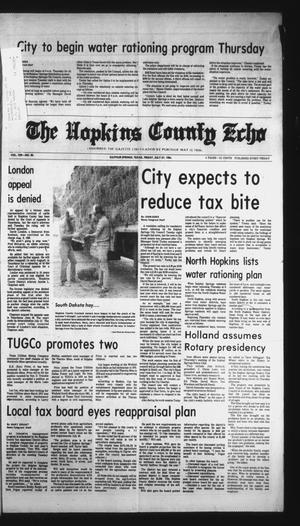 The Hopkins County Echo (Sulphur Springs, Tex.), Vol. 109, No. 30, Ed. 1 Friday, July 27, 1984