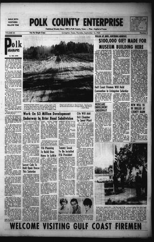 Primary view of object titled 'Polk County Enterprise (Livingston, Tex.), Vol. 83, No. 2, Ed. 1 Thursday, September 16, 1965'.