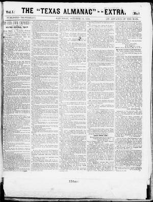 The Texas Almanac -- "Extra." (Austin, Tex.), Vol. 1, No. 7, Ed. 1, Saturday, October 25, 1862