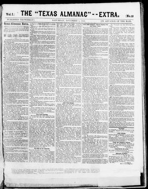 The Texas Almanac -- "Extra." (Austin, Tex.), Vol. 1, No. 13, Ed. 1, Saturday, November 8, 1862