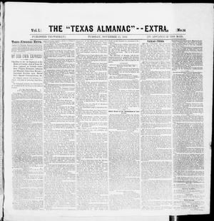 The Texas Almanac -- "Extra." (Austin, Tex.), Vol. 1, No. 14, Ed. 1, Tuesday, November 11, 1862