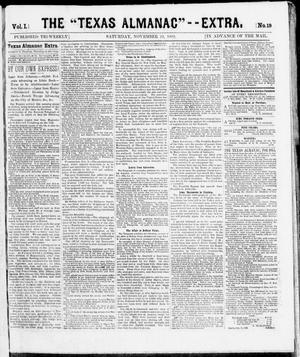 The Texas Almanac -- "Extra." (Austin, Tex.), Vol. 1, No. 19, Ed. 1, Saturday, November 22, 1862
