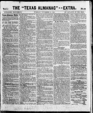 The Texas Almanac -- "Extra." (Austin, Tex.), Vol. 1, No. 20, Ed. 1, Tuesday, November 25, 1862