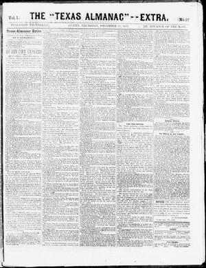 The Texas Almanac -- "Extra." (Austin, Tex.), Vol. 1, No. 27, Ed. 1, Thursday, December 11, 1862