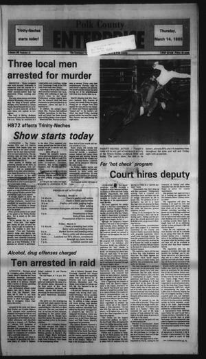 Polk County Enterprise (Livingston, Tex.), Vol. 103, No. 21, Ed. 1 Thursday, March 14, 1985