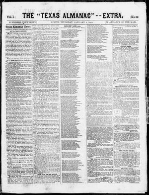 The Texas Almanac -- "Extra." (Austin, Tex.), Vol. 1, No. 36, Ed. 1, Thursday, January 1, 1863