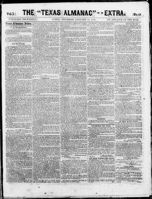 The Texas Almanac -- "Extra." (Austin, Tex.), Vol. 1, No. 42, Ed. 1, Thursday, January 15, 1863