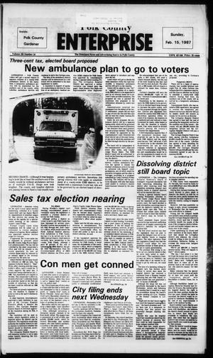 Polk County Enterprise (Livingston, Tex.), Vol. 105, No. 14, Ed. 1 Sunday, February 15, 1987