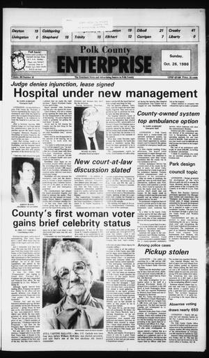 Polk County Enterprise (Livingston, Tex.), Vol. 103, No. 10, Ed. 1 Sunday, October 26, 1986