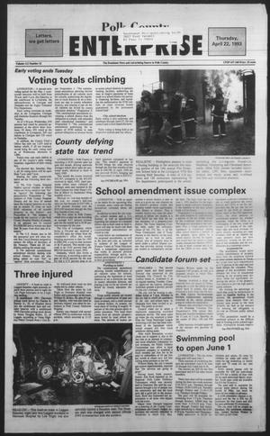 Polk County Enterprise (Livingston, Tex.), Vol. 111, No. 32, Ed. 1 Thursday, April 22, 1993