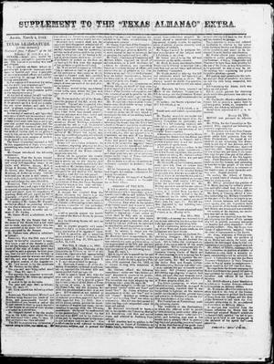 Supplement to The "Texas Almanac"-- Extra. (Austin, Tex.),  Wednesday, March 4, 1863