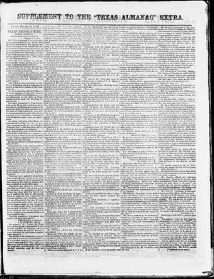 Supplement to The "Texas Almanac"-- Extra. (Austin, Tex.), Wednesday, March 18, 1863