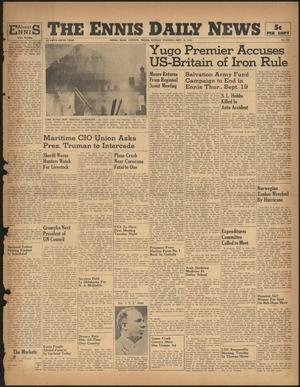The Ennis Daily News (Ennis, Tex.), Vol. 55, No. 220, Ed. 1 Monday, September 16, 1946