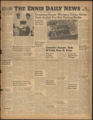 The Ennis Daily News (Ennis, Tex.), Vol. 55, No. 228, Ed. 1 Wednesday, September 25, 1946