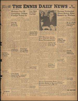 The Ennis Daily News (Ennis, Tex.), Vol. 55, No. 223, Ed. 1 Thursday, September 19, 1946