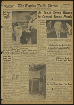The Taylor Daily Press (Taylor, Tex.), Vol. 47, No. 268, Ed. 1 Sunday, October 30, 1960