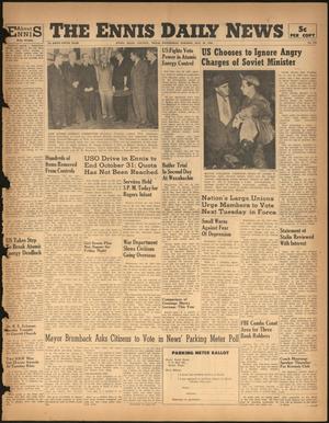 The Ennis Daily News (Ennis, Tex.), Vol. 55, No. 258, Ed. 1 Wednesday, October 30, 1946
