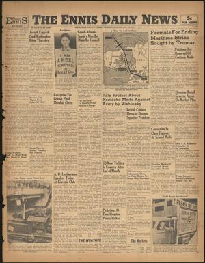 The Ennis Daily News (Ennis, Tex.), Vol. 55, No. 217, Ed. 1 Thursday, September 12, 1946