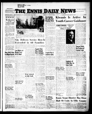 Primary view of object titled 'The Ennis Daily News (Ennis, Tex.), Vol. 63, No. 73, Ed. 1 Saturday, March 27, 1954'.