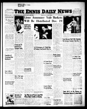 The Ennis Daily News (Ennis, Tex.), Vol. 62, No. 284, Ed. 1 Thursday, December 3, 1953