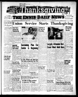 The Ennis Daily News (Ennis, Tex.), Vol. 63, No. 278, Ed. 1 Wednesday, November 24, 1954