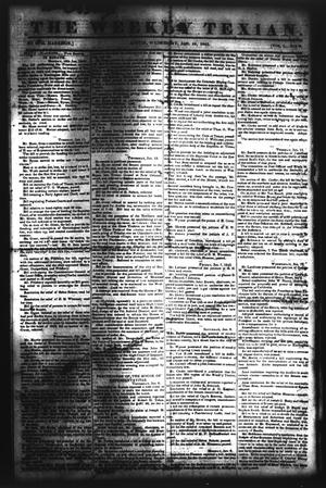 The Weekly Texian (Austin, Tex.), Vol. 1, No. 9, Ed. 1, Wednesday, January 19, 1842