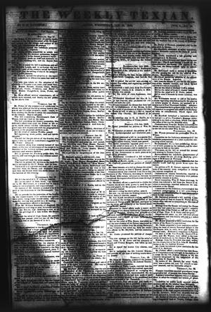 The Weekly Texian (Austin, Tex.), Vol. 1, No. 10, Ed. 1, Wednesday, January 26, 1842