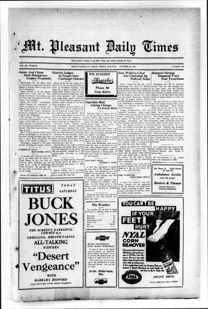 Mt. Pleasant Daily Times (Mount Pleasant, Tex.), Vol. 12, No. 190, Ed. 1 Friday, October 23, 1931