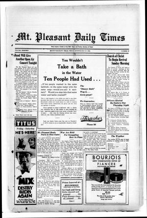Mt. Pleasant Daily Times (Mount Pleasant, Tex.), Vol. 13, No. 60, Ed. 1 Friday, May 27, 1932