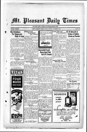 Mt. Pleasant Daily Times (Mount Pleasant, Tex.), Vol. 13, No. 190, Ed. 1 Tuesday, November 8, 1932