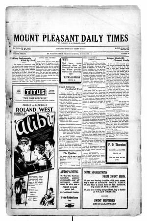 Mount Pleasant Daily Times (Mount Pleasant, Tex.), Vol. 12, No. 86, Ed. 1 Thursday, June 26, 1930