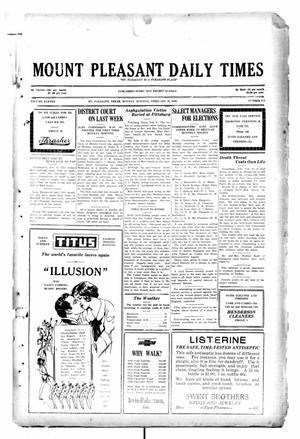 Mount Pleasant Daily Times (Mount Pleasant, Tex.), Vol. 11, No. 278, Ed. 1 Monday, February 10, 1930