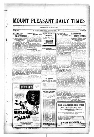 Mount Pleasant Daily Times (Mount Pleasant, Tex.), Vol. 10, No. 180, Ed. 1 Monday, October 7, 1929