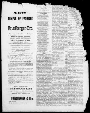 The Austin Evening News (Austin, Tex.), Vol. 1, No. 21, Ed. 1, Thursday, June 3, 1875