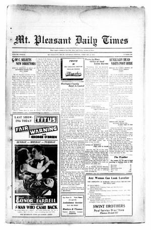 Mt. Pleasant Daily Times (Mount Pleasant, Tex.), Vol. 12, No. 280, Ed. 1 Saturday, February 21, 1931
