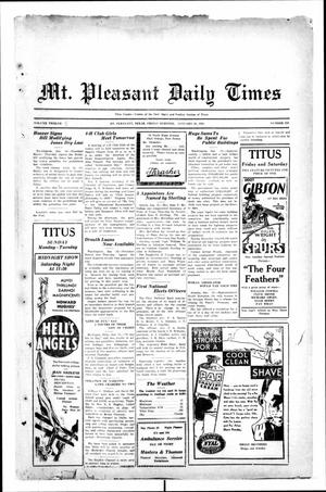 Mt. Pleasant Daily Times (Mount Pleasant, Tex.), Vol. 12, No. 250, Ed. 1 Friday, January 16, 1931